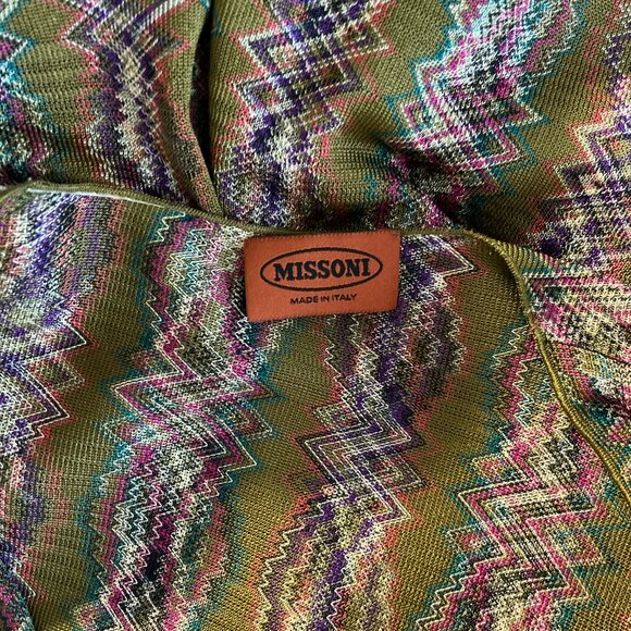 missoni orange label green mcm avant garden dress - Picture 2 of 10